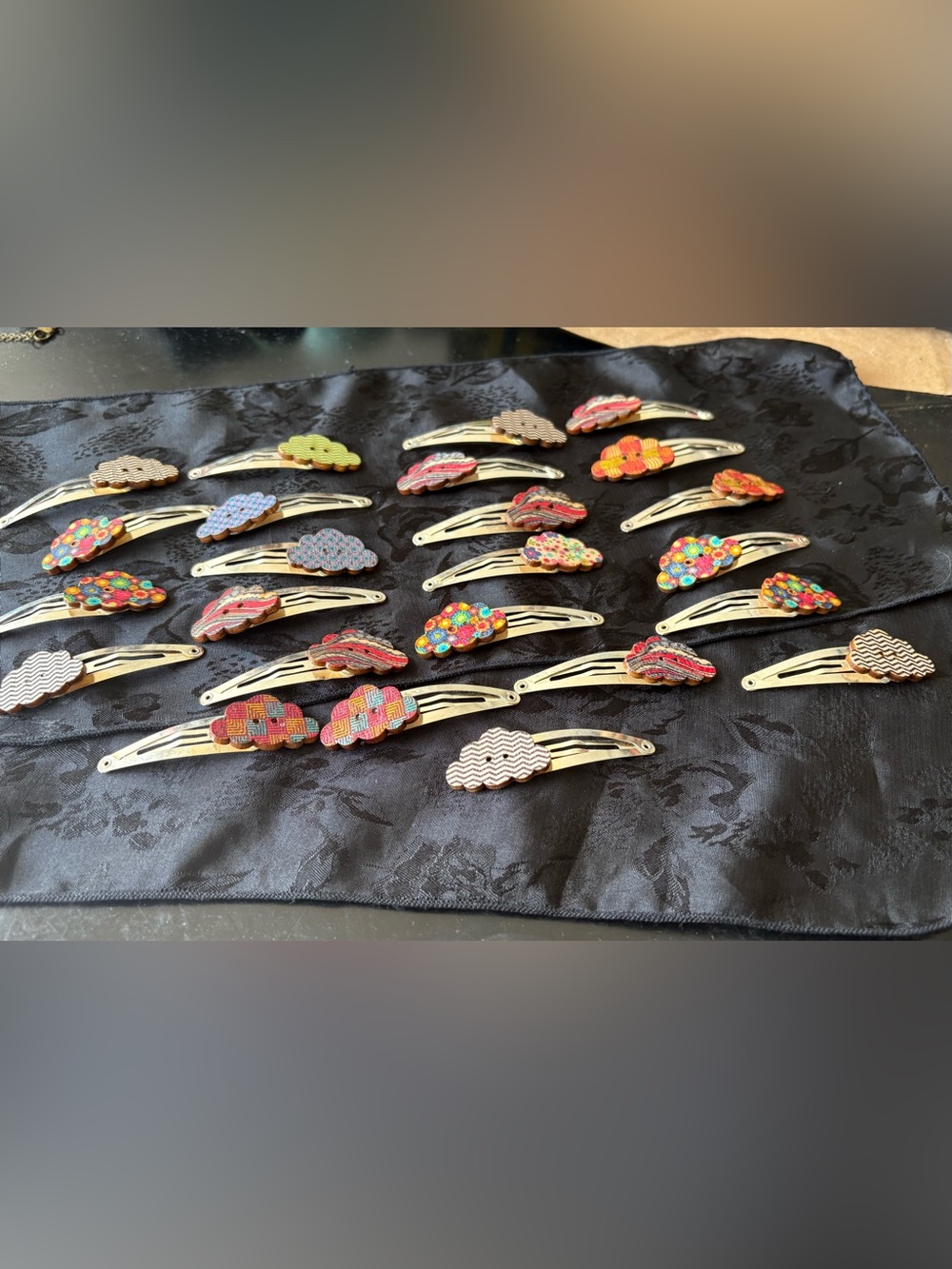 22pc Multicolor Cloud Hair Clips